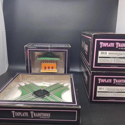 Tinplate Traditions Train Tracks, Accessories & Car 