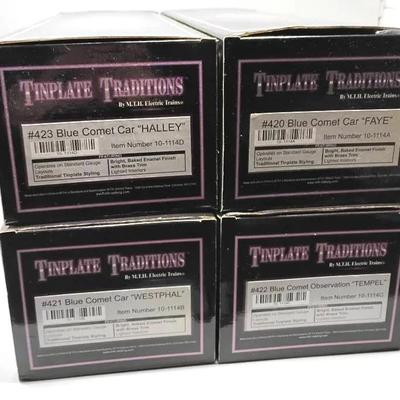 Tinplate Traditions Blue Comet Cars 
