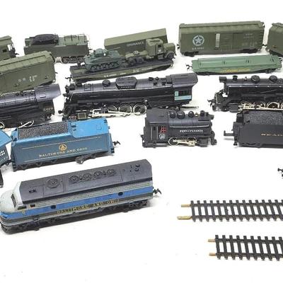 Misc. Collection Toy Train Cars - B&O, Pennsylvania, U.S. Army, And More!