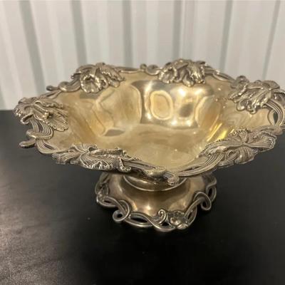Sterling Silver Footed Flower Bowl 
