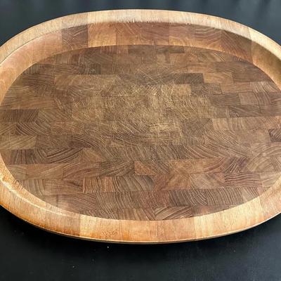 MidCentury Modern Dansk, Denmark Wooden Tray 21”