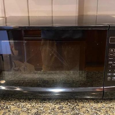 Insignia Brand Compact Microwave, Black, New Open Box