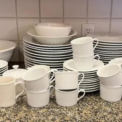 Tienshan White Porcelain China Set + More