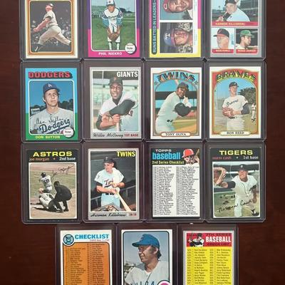 1970s Vintage Baseball Cards. Johnny Bench, Reggie Jackson, Willie McCovey, and More