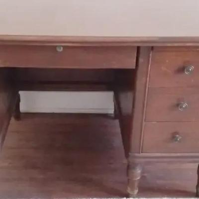 Vintage Wood Executive Desk