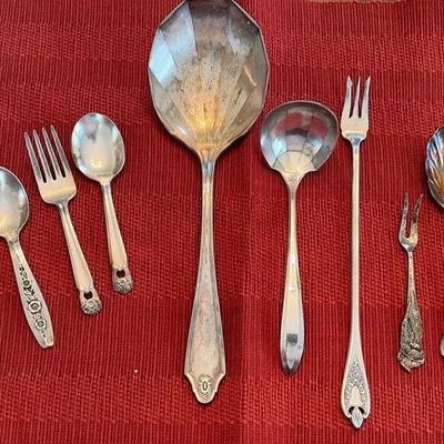 Sterling And Silverplated Miscellaneous Cutlery