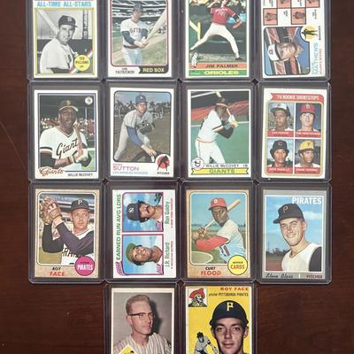 Vintage Topps Baseball Cards. Ted Williams, Carl Yastrzemski, Jim Palmer, and More