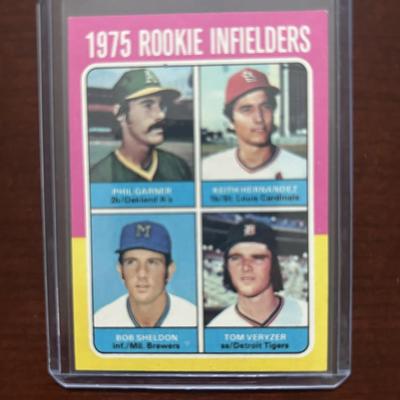1975 Topps Baseball Card. Rookie Infielders Keith Hernandez. Card #623