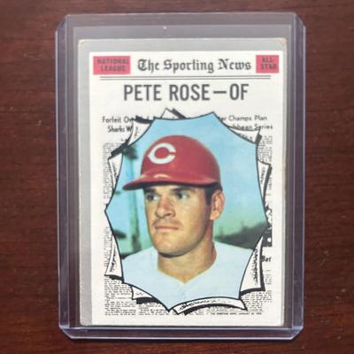1970 Topps Baseball Card. Pete Rose - All Star. Cincinnati Reds. Card #458