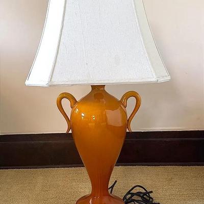 Orange Ceramic Lamp