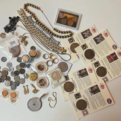 Coin, Jewelry and Sports Collectibles Mystery Bag