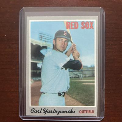 1970 Topps Baseball Card. Carl Yastrzemski - Boston Red Sox. Card #10