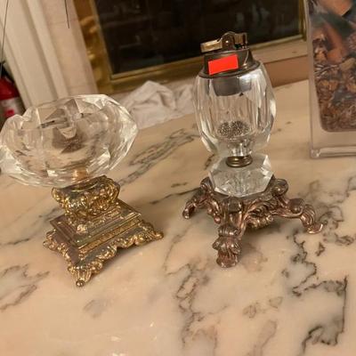 Retro Ashtray and lighter retro 