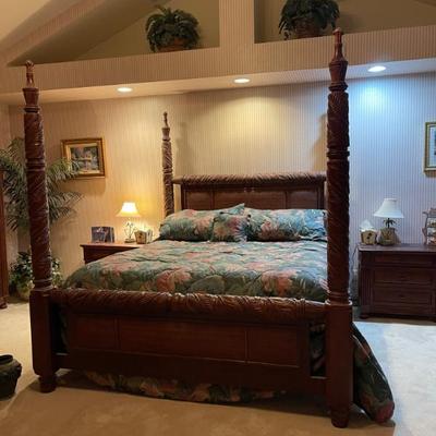 4 poster SOLID WOOD KING 