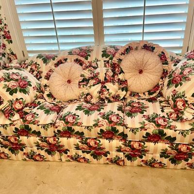 Flowered couch 