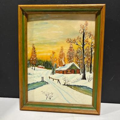 Original Winter Landscape Painting