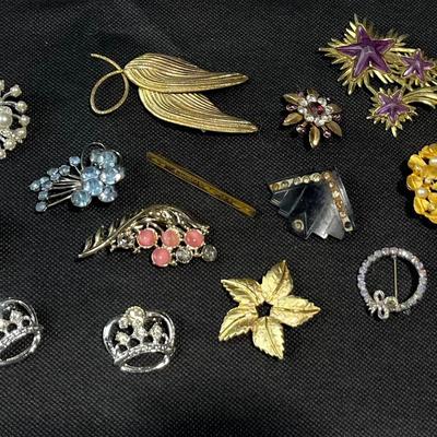 Collection Of Assorted Brooches & Pins
