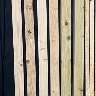 8 Feet Long Fir Lumber - Four 2x4’s, Two Treated 4x4’s, Two 1x1’s