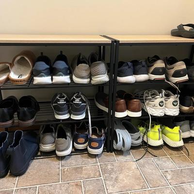 Men’s Footwear Collection Mystery Lot, Ft, Heydudes, Hunter, Croc, New Balance, & More 11-12 
