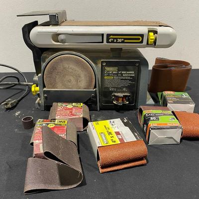 Performax 4” X 36” Belt / 6” Disc Sander & Different Grit Sanding Belts