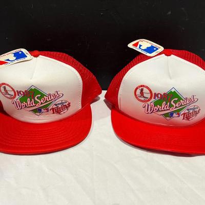 1987 World Series Baseball Caps