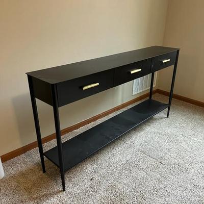 West Elm Metalwork Entryway/Hall Table in Black
