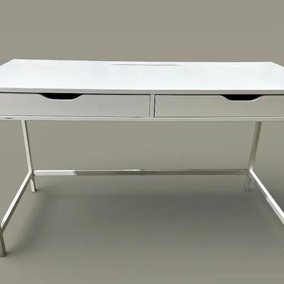 White Finish Computer Desk 