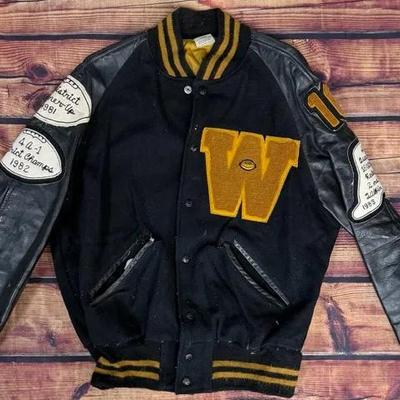 Vintage Black Letterman’s Jacket