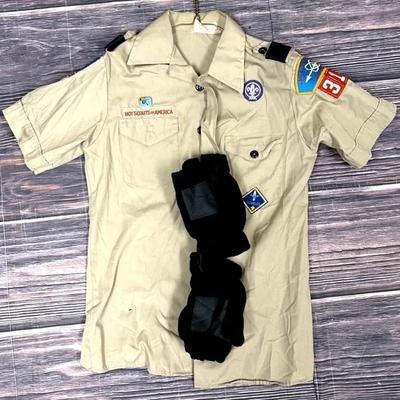 Vintage "Boy Scout" Uniform with Gloves