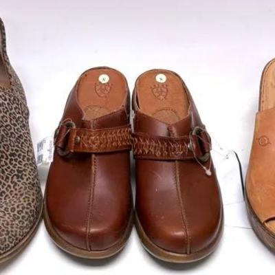 "Ariat" Women's Brown Leather Clogs and More