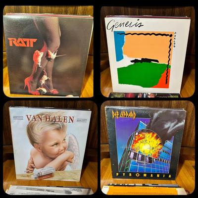 19 Record Albums Van Halen, Ratt, Def Leppard, KISS & More 