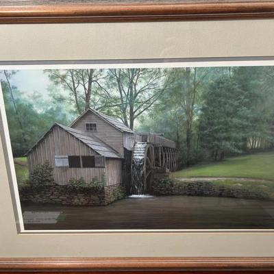 Print Of Maybry Mill By Virginia Artist David Knowlton III