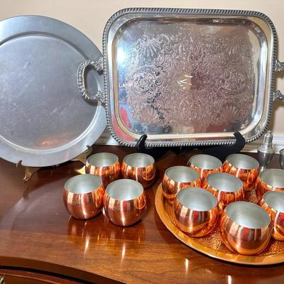 Copper & Pewter Serving Pieces