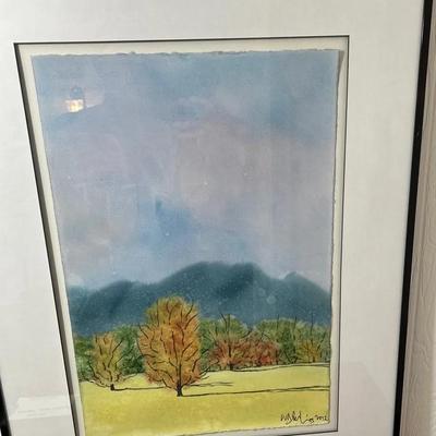 Original Watercolor By W. Baxter Perkinson - “Sugar Maple In Fall”