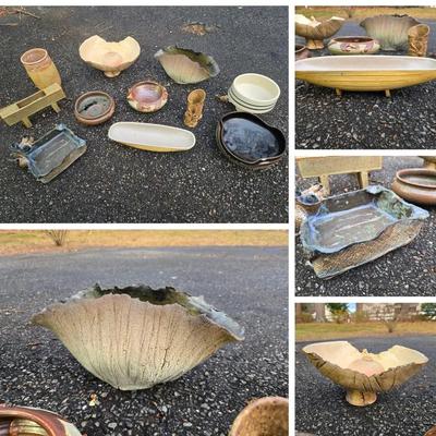 Asian Style Pottery Ikebana Ceramic Planters