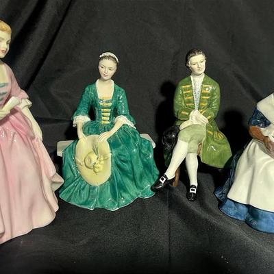 Lot of Royal Doulton Figures: Williamsburg & More