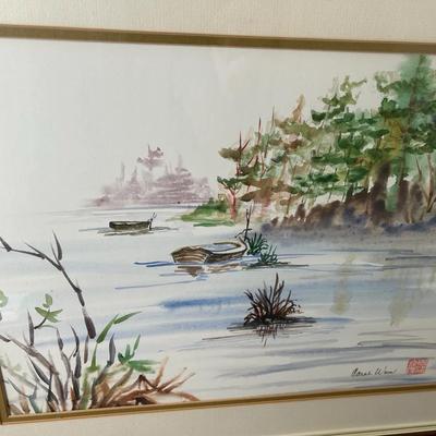 Original Watercolor By Virginia Artist Carol Wun