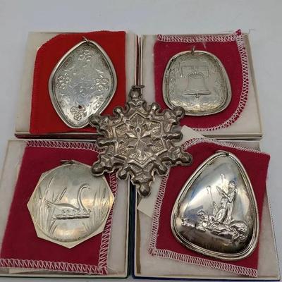Towle & Gorham Sterling Silver Christmas Ornaments