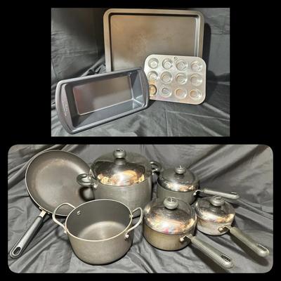   Circulon 6 Pc Pots & Pans & Baking Pans