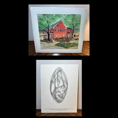 2 P. Buckley Moss Lithographs