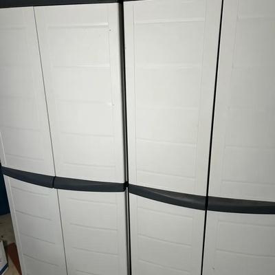 2 Vinyl Workforce Storage Cabinets 