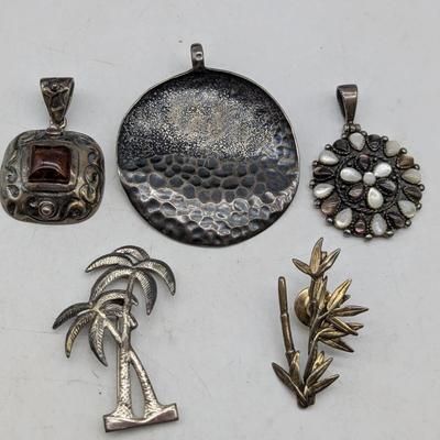 Sterling Silver Pendants & Pins