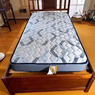 Twin Size Bed & New Mattress