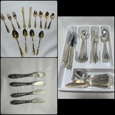 55 Pcs Mixed Stainless Steel Flatware