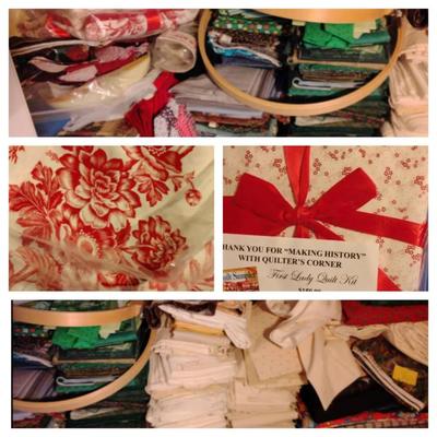 Mystery Lot Of Quilting Fabric Shelf Number 4