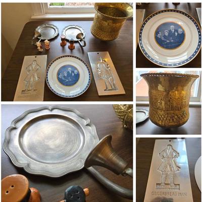 Vintage Decor: Limoges Nixon Plate, VA Metalcrafters 