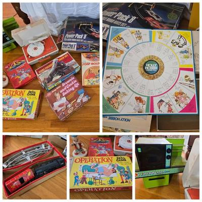Vintage Toys, Games, Train Set, Lamp
