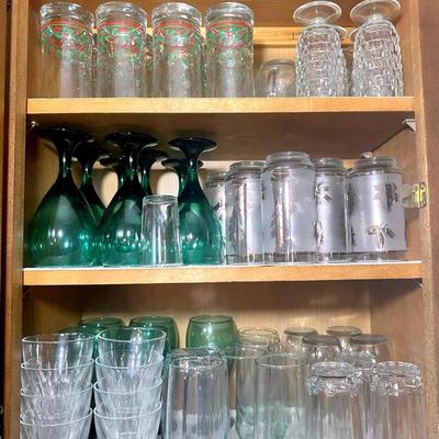 Kitchen Cabinet Of Glassware