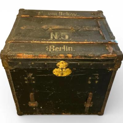 Antique Square Trunk (23 x 26 x 23)
