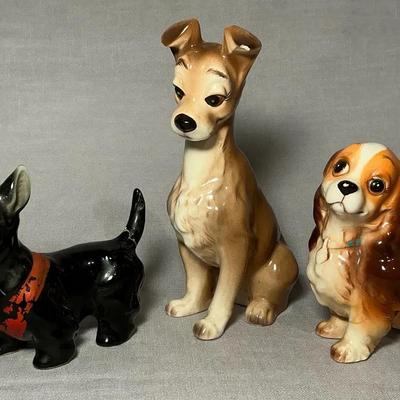 Walt Disney Lady & The Tramp Porcelain Figures FLAWS